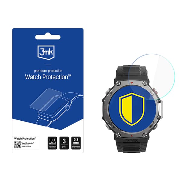 Amazfit T-Rex 3 - 3mk Kellonsuoja FlexibleGlass