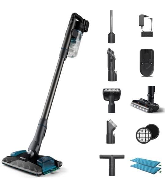 Trådlös dammsugare med moppfunktion PHILIPS XC8157/01 Pawi blå