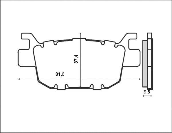 BRENTA BROMSBELÄGG KH415 (ORGANISKA)