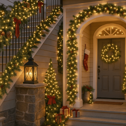 Julgransbelysning 192 LED varmvita