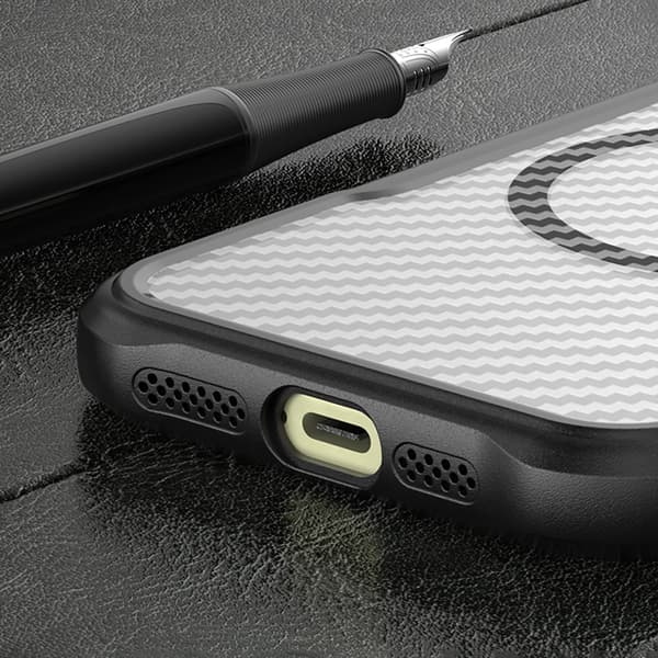 Leading Series MagSafe Silikone Etui til iPhone 16 Pro - Sort