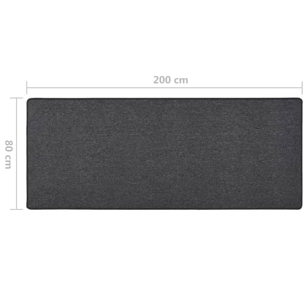 vidaXL Matta, Antracit, 80x200 cm