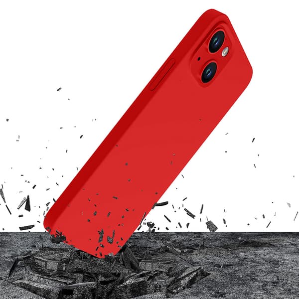 Apple iPhone 14 Plus - 3mk Hardy Silikon MagCase Röd