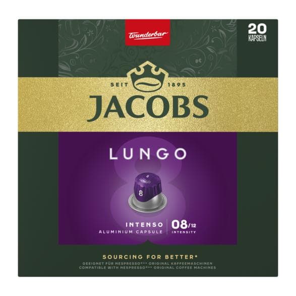 Kapsler JACOBS Lungo 8 Intenso 20 stk.