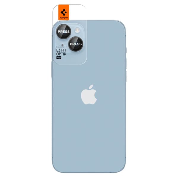 SPIGEN OPTIK.TR EZ FIT KAMERASKYDD 2-PACK IPHONE 14 / 14 PLUS / 15 / 15 PLUS SVART