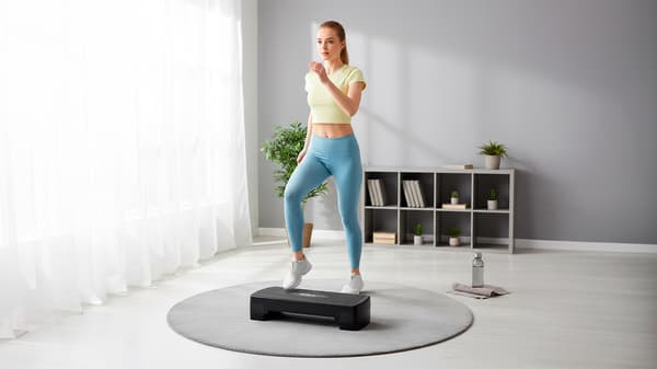 Rebel aerobik stepper med 3 trin 68 cm sort