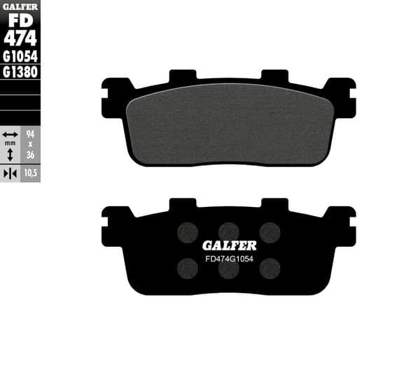Galfer KH607 jarrupalat puolipolymeerisiä