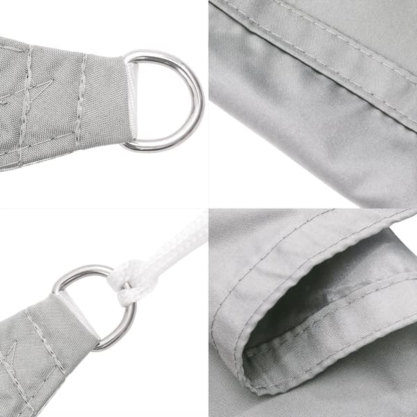 vidaXL Skuggsegel ljusgrått 7x6 m 100 % polyester