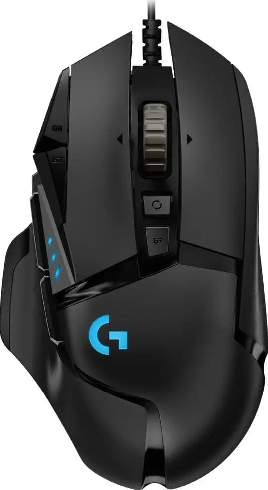 Logitech G502 HERO Gamingmus, 25600 DPI, Sort