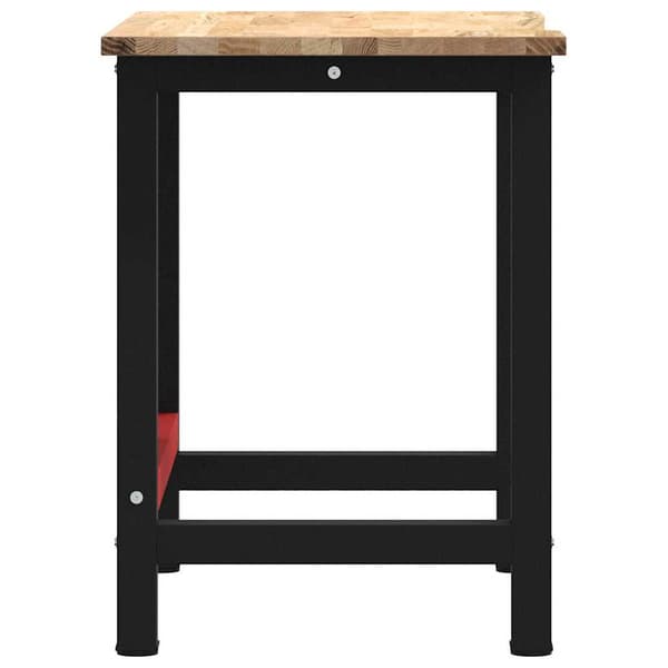 vidaXL arbejdsbord 100x60x81,5 cm massivt egetræ