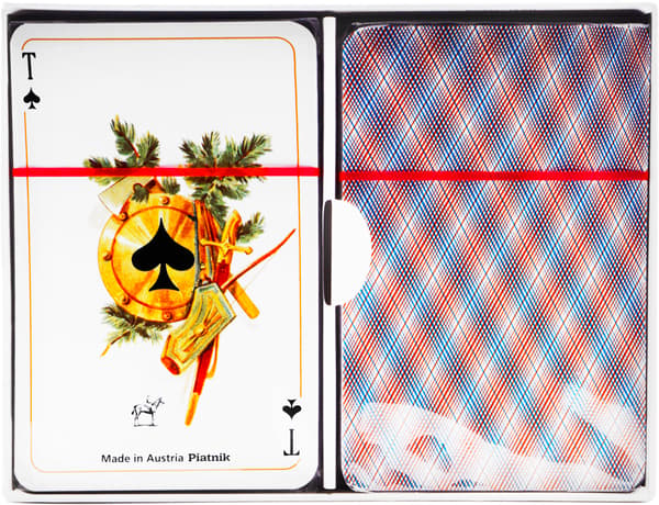 PIATNIK LUX RYSKA GYLLENE 2 DECKS Spelkort