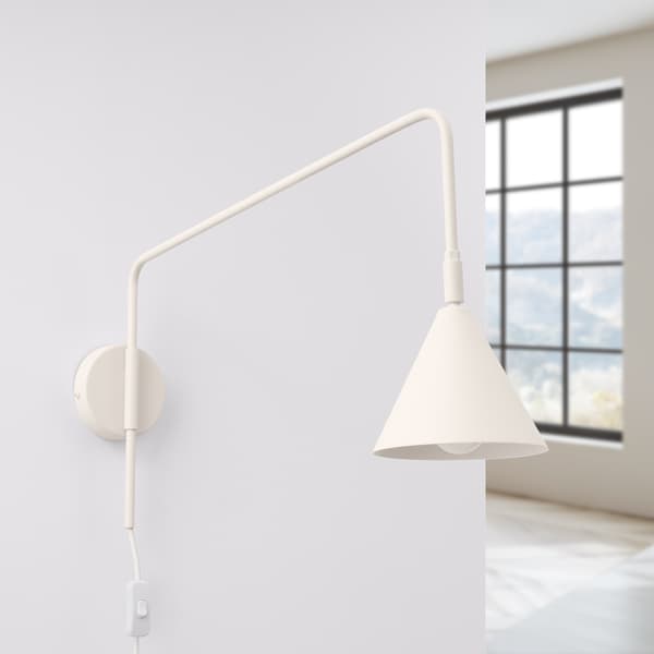 Vägglampa NOX 1 E14 Beige Sollux SL.1699