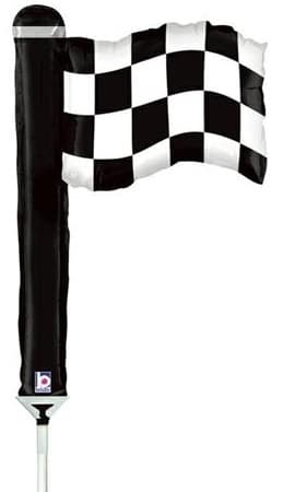 Schackbrädsflagga folieballong 35 cm