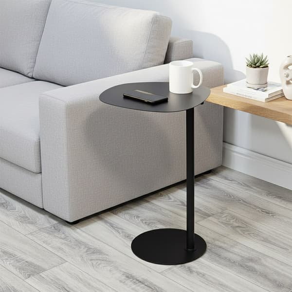 Sofabord metal sort 35x25x53 cm