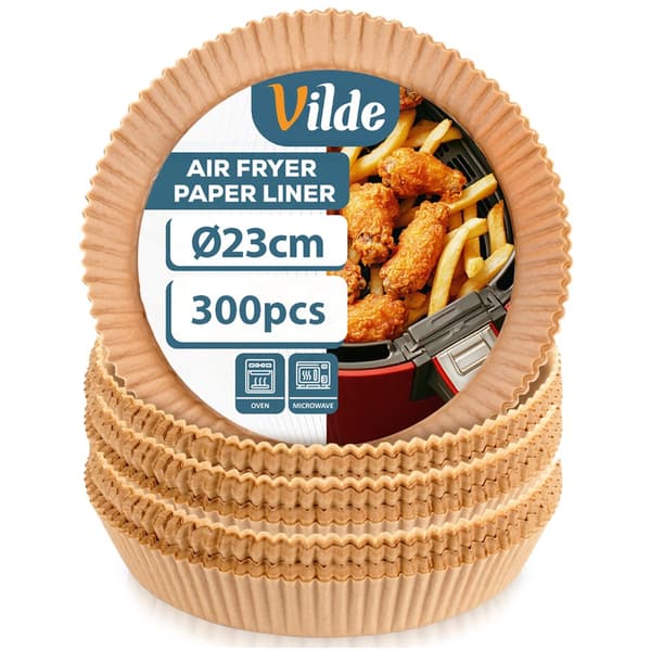 Papirfiltre til luftfritter rund 23 cm 300 stk.