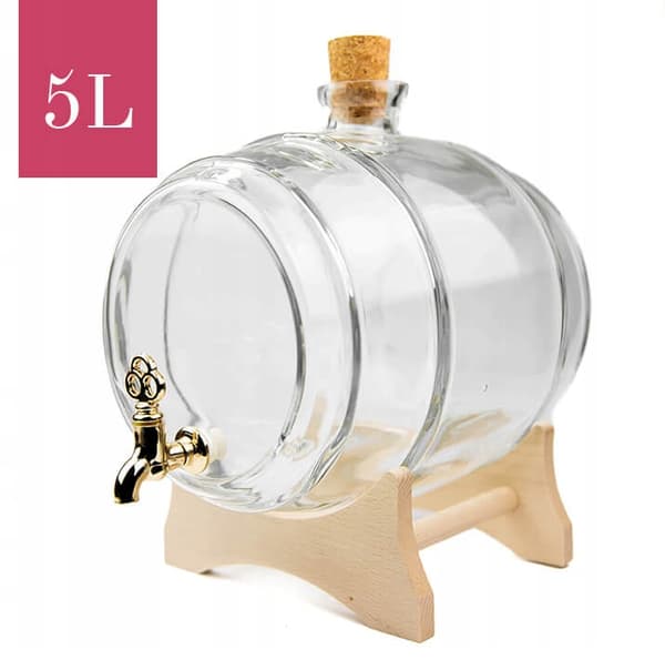 5L GLASFAT med hane til MOONLIGHT