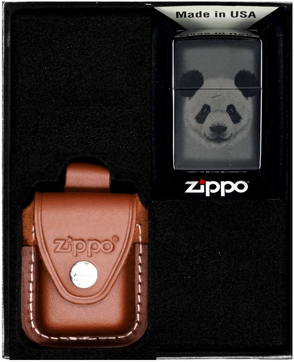 Zippo Lighter Panda Design Gavesæt nr. 2