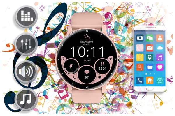 SMARTKLOCKA UNISEX GRAVITY GT1-5 PRO - BLUETOOTH-SAMTAL, EXTRA ARMBAND (sg027e)