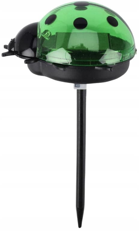 Nyckelpiga solcellsdekoration med belysning 14 cm