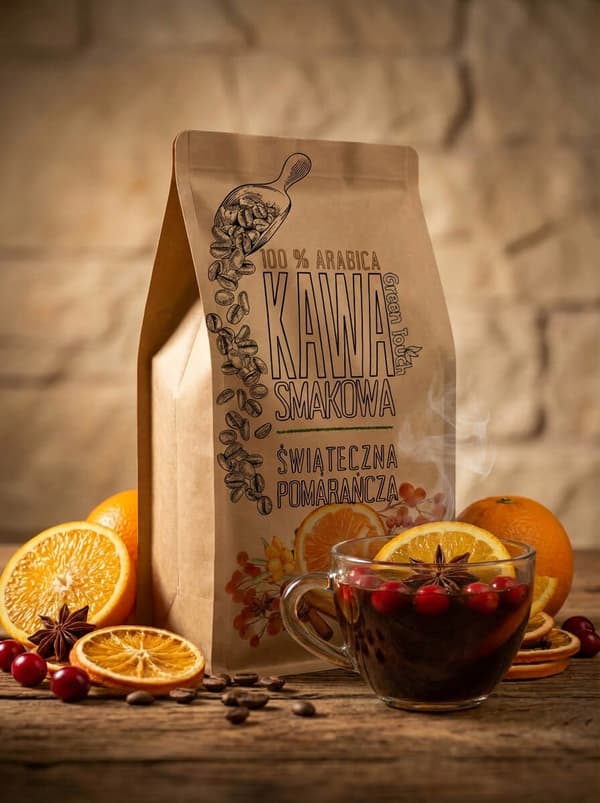 malet kaffe jule appelsin krydret varm 250 g Green Touch
