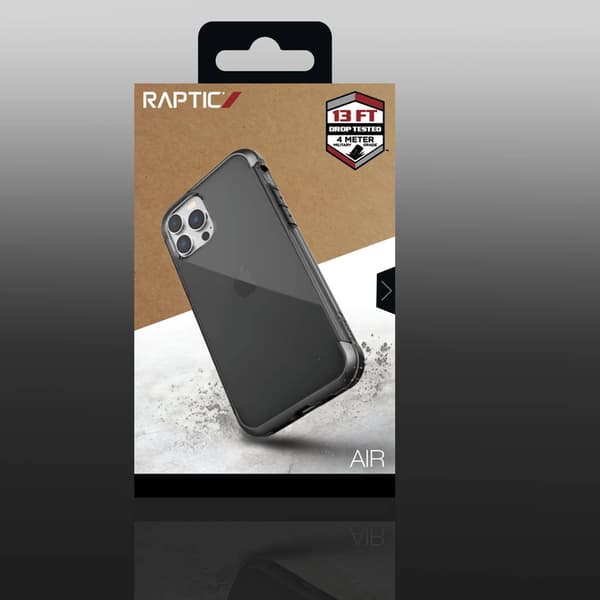 Raptic X-Doria Air-cover til iPhone 14 Pro Max, pansret cover, sort