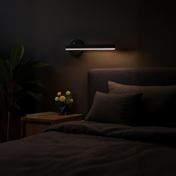 SYDNEY LED VÆGLAMPE SORT MILAGRO ML6348