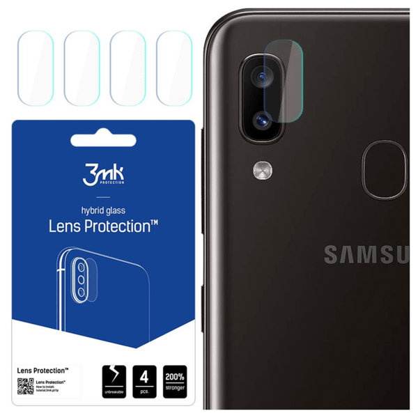 Samsung Galaxy A20e - 3mk linsebeskyttelse