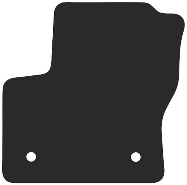 Polyamid och gummierad förarmatta för Ford C-MAX MK2 minivan 2015-2019