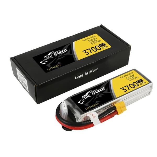 Tattu-batteri 3700mAh 14.8V 45C 4S1P