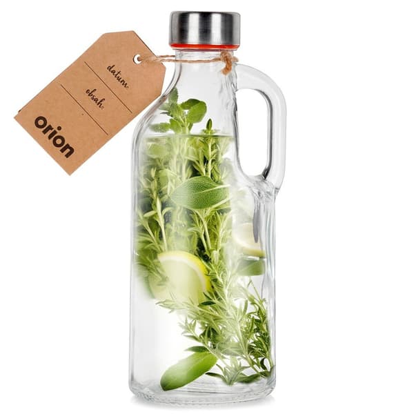Lasipullo kahvalla 550 ml