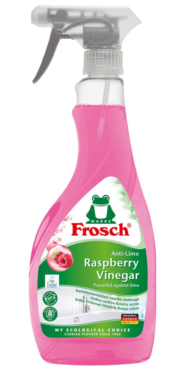 FROSCH Hindbær afkalkningsspray baseret på hindbæreddike 500 ml