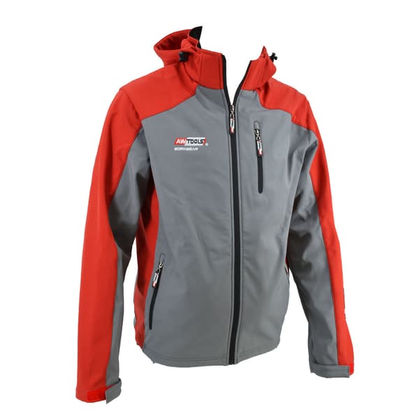 AWTOOLS SOFTSHELL-TAKKI T4 PUNAHARMAA XXL