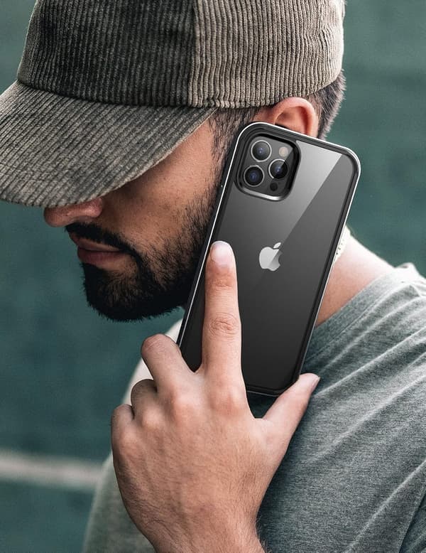 LÄPINÄKYVÄ MUSTA SUOJA IPHONE 13 PRO MAX 6.7':LLE