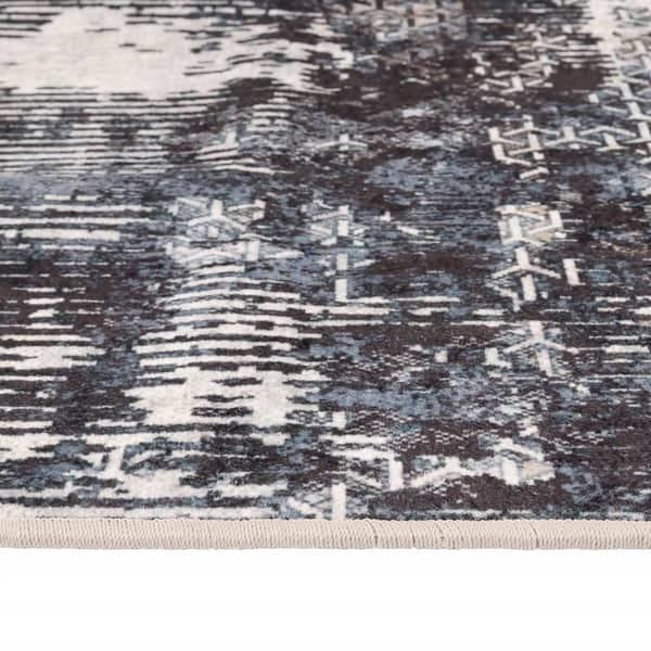vidaXL vaskbart tæppe, farverigt, 190x300 cm, skridsikkert