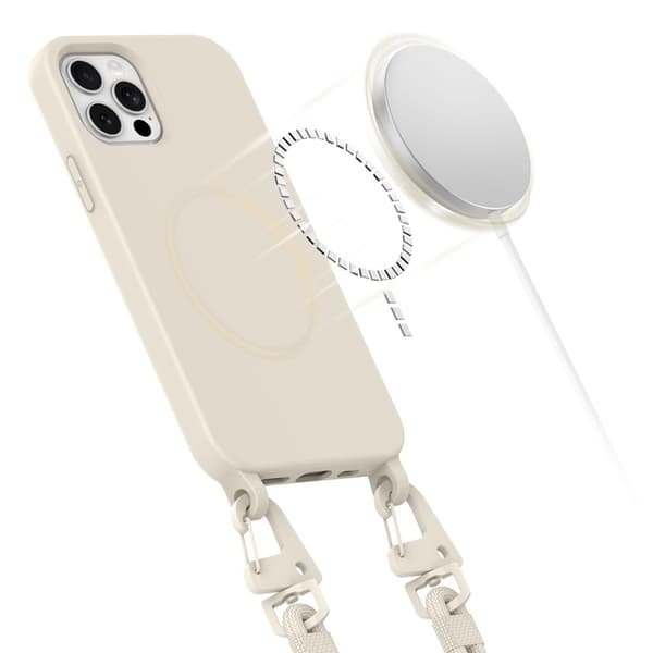 TECH-PROTECT MAGNÆSKE MAGSAFE IPHONE 12 / 12 PRO COSMIC LATTE