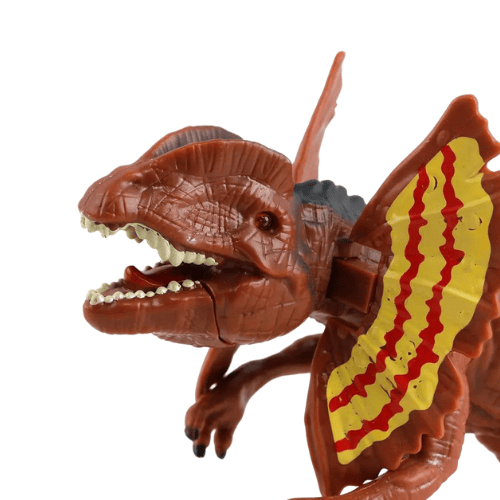 SET MED 4 DINOSAURIEFIGURER, 2 TRÄD, LJUD- OCH LJUSEFFEKTER