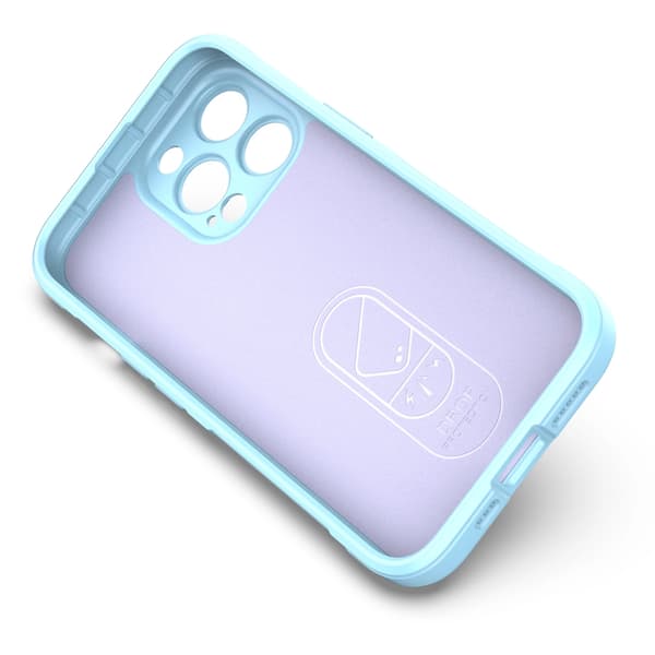 Magic Shield-cover til iPhone 13 Pro, fleksibelt pansret cover, lyseblå