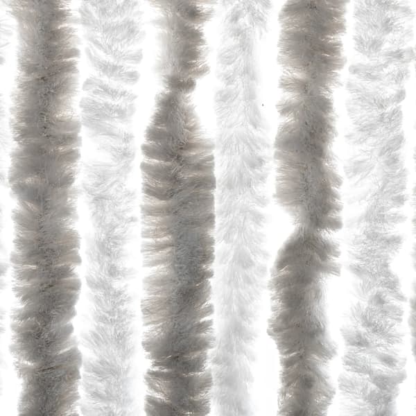 vidaXL Flugnät ljusgrå och vit 90x200 cm chenille