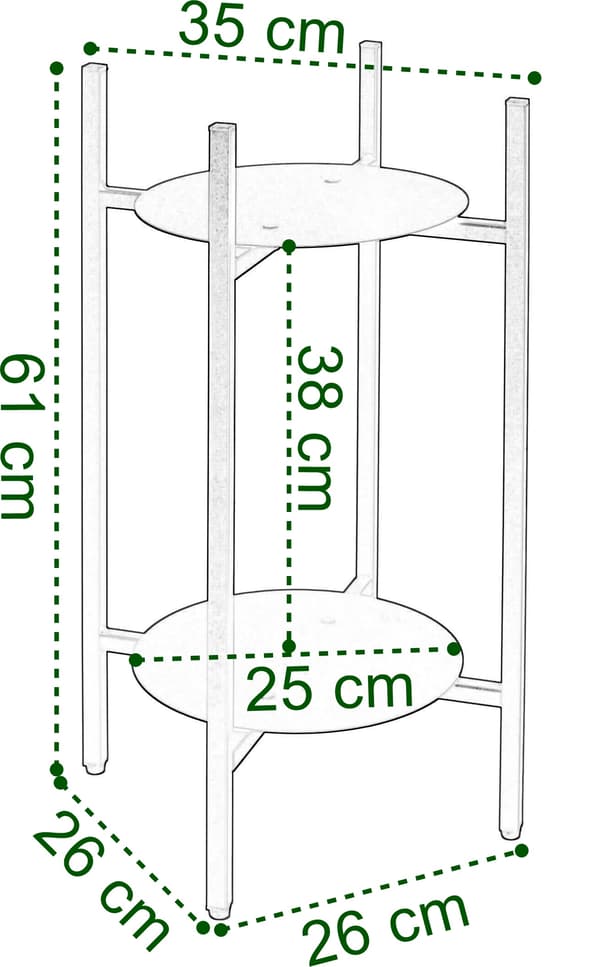 SAMIR RUSTIC metal loft blomsterstander