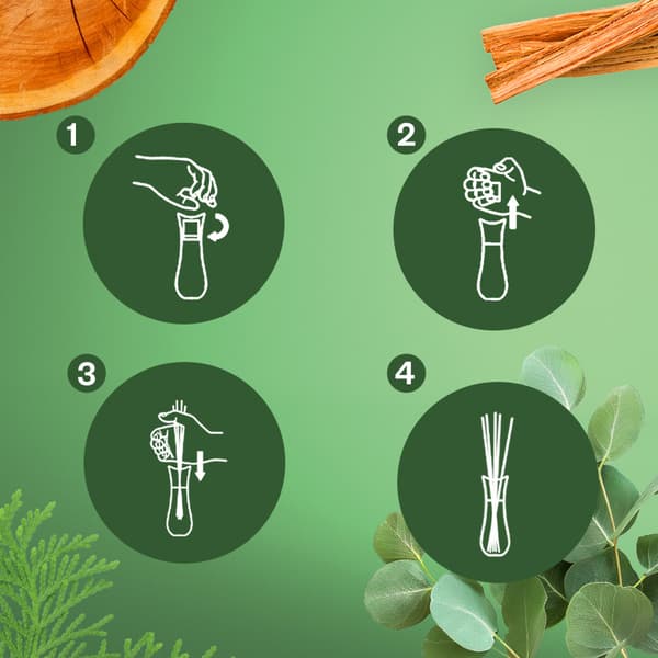 018994 Air Wick Duftpinde Blå Eukalyptus og Cedertræ 42ml