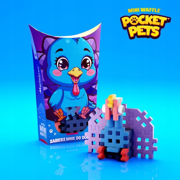 Marioinex Mini Waffle POCKET PETS - KALKUN sæt