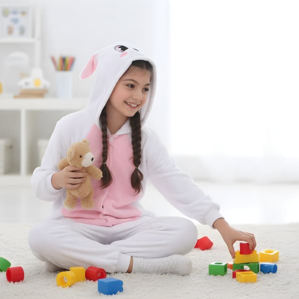 Kigurumi-pyjamas kanin barn 125-135 cm