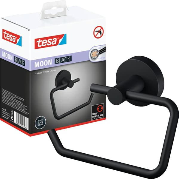 TESA Moon sort toiletpapirholder uden L