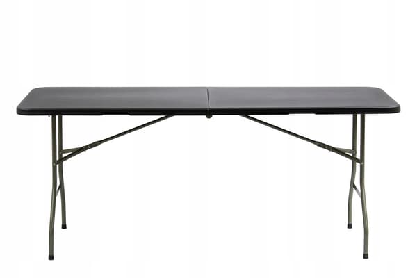 Set utdragbart cateringbord 180x74 cm x1 + fällbara stolar x4 för gäster