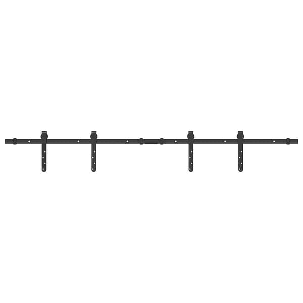 vidaXL skydedørssystem til møbler, 152 cm, kulstofstål