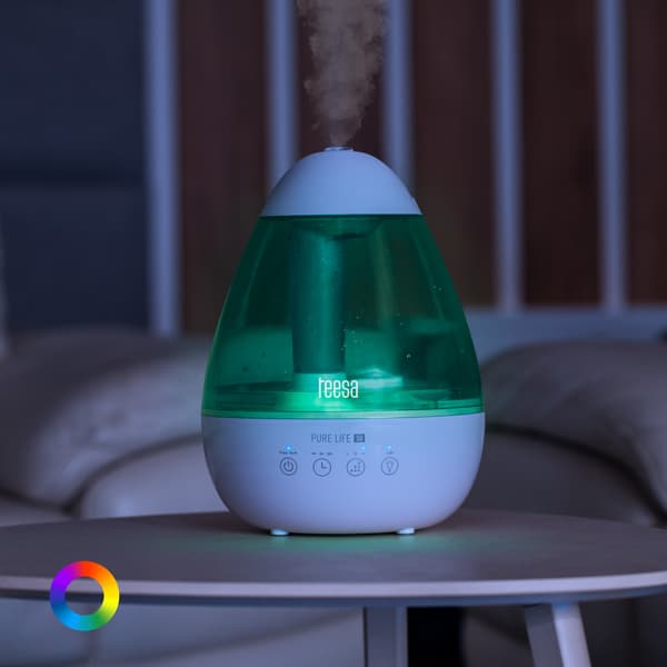 Ultralyd luftfugter 2,2L stille og effektiv LED-lampe 7 farver