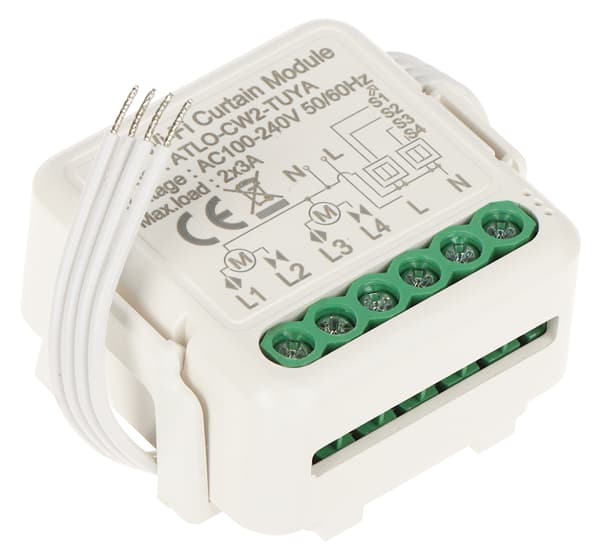 ATLO-CW2 dubbelrullgardinsstyring Wi-Fi Tuya Smart
