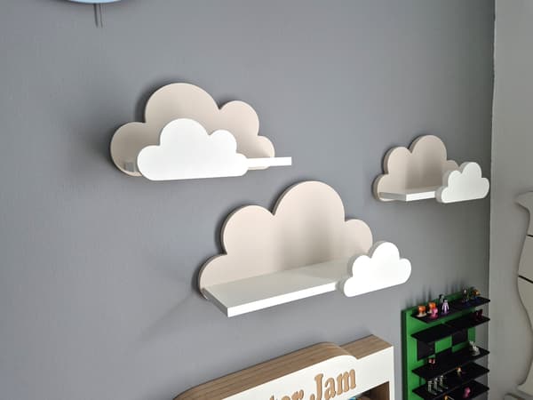 Cloud Shelves Sæt med 3 Moli-Galaxy - Cappuccino