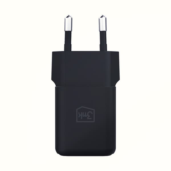 Tilbehør - 3mk Hyper GaN-oplader 20W QC4+ PD PPS USB 1A1C Sort EU