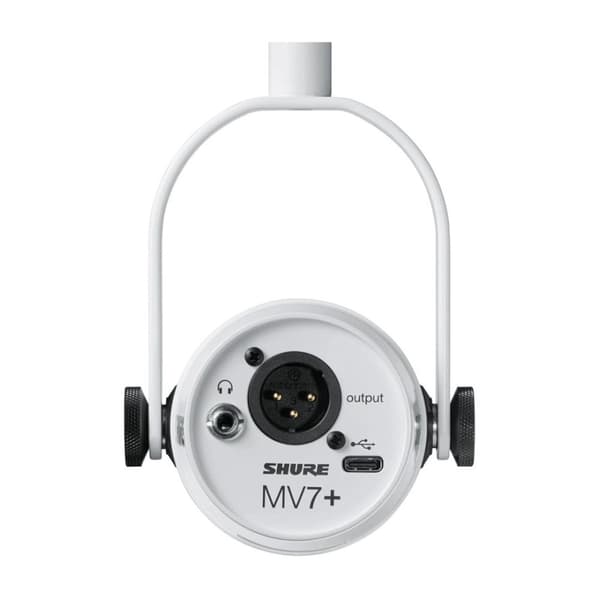 Shure MV7-W - Mikrofon XLR/USB-C Vit